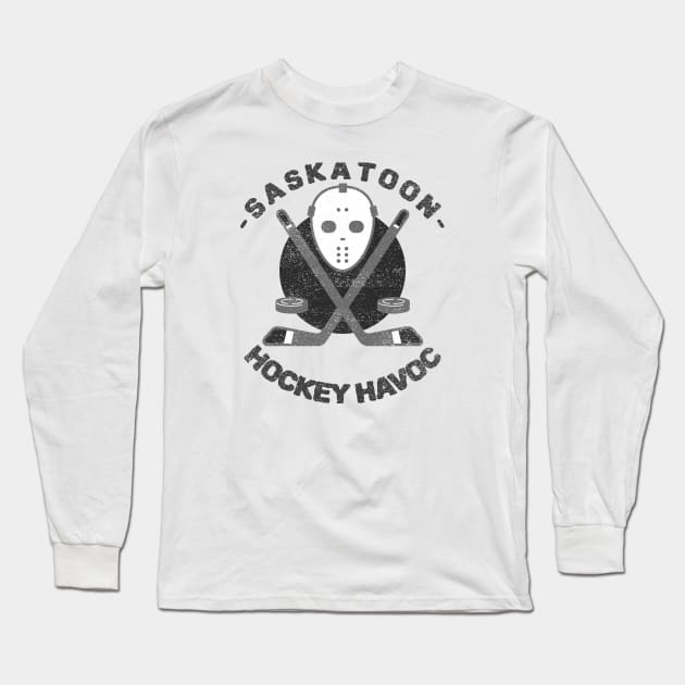 Saskatoon Hockey Havok Long Sleeve T-Shirt by Stooned in Stoon